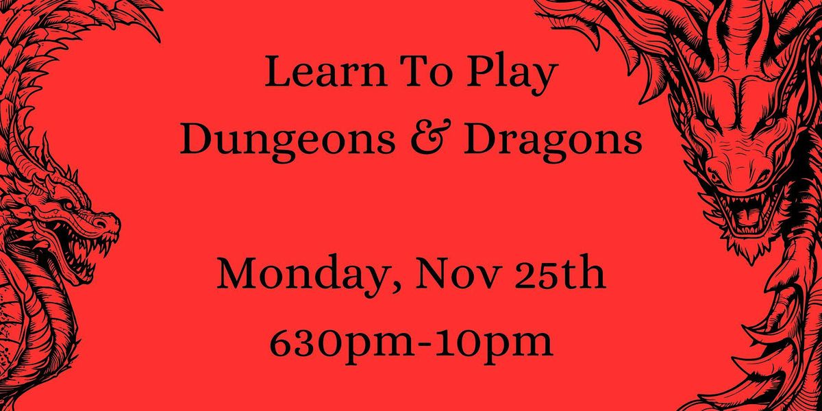 Learn to Play Dungeons & Dragons