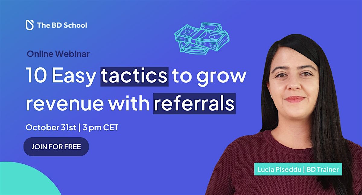 Webinar: 10 Easy tactics to grow revenue with referrals