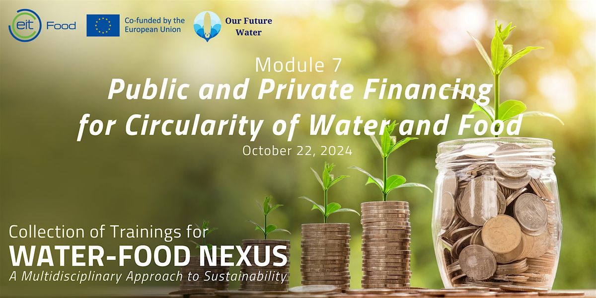 Public and Private Financing for Circularity of Water and Food