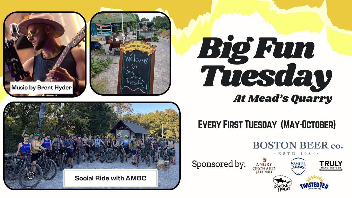 May Big Fun Tuesday at Mead's Quarry: National Bike Month Celenbration