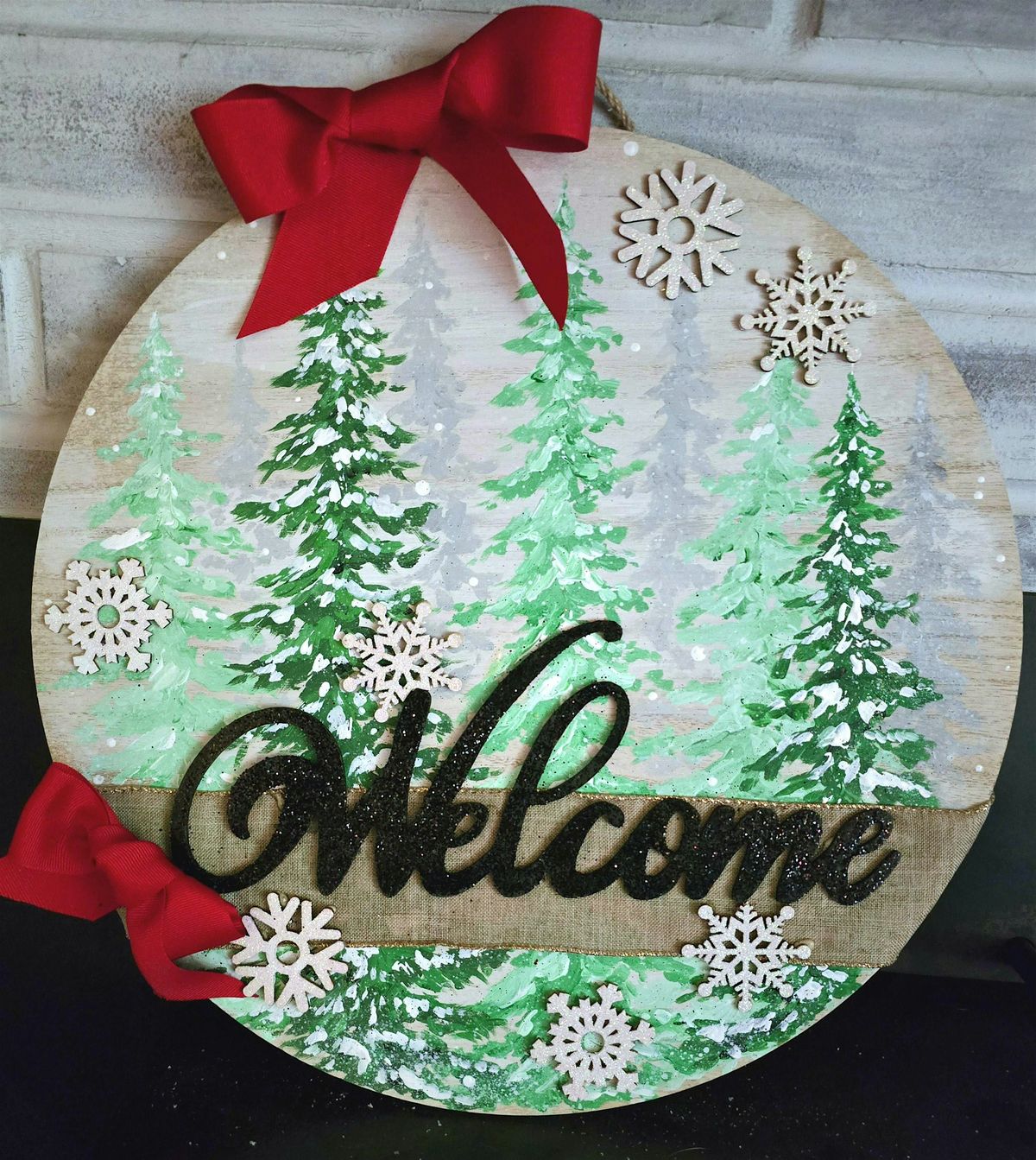 Winter Welcome **18" DOOR HANGER**