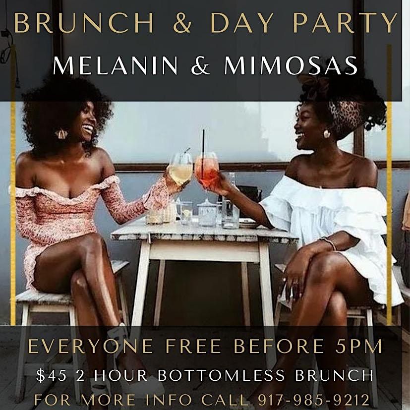 Melanin n mimosa brunch @ TAJ LOUNGE NYC #TAJ #bottomlessbrunch #party