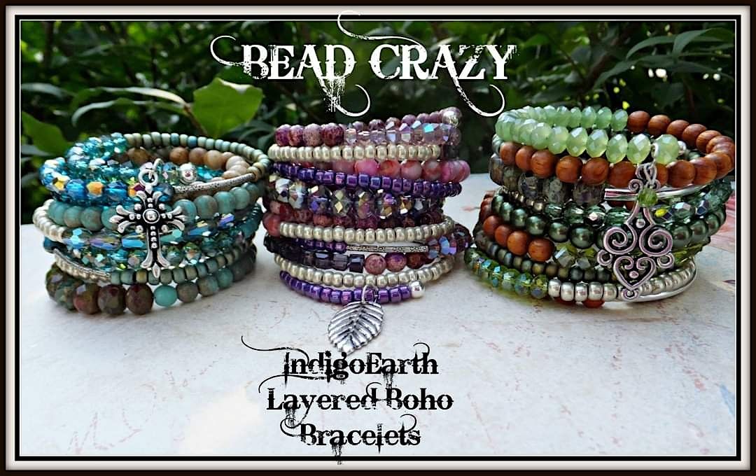 "Bead Crazy" Layered Boho Bracelet Workshop