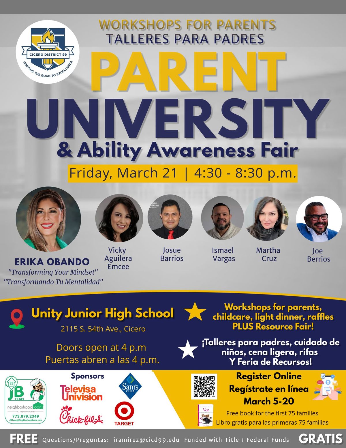 Parent University & Ability Awareness Fair Featuring Erika Obando!