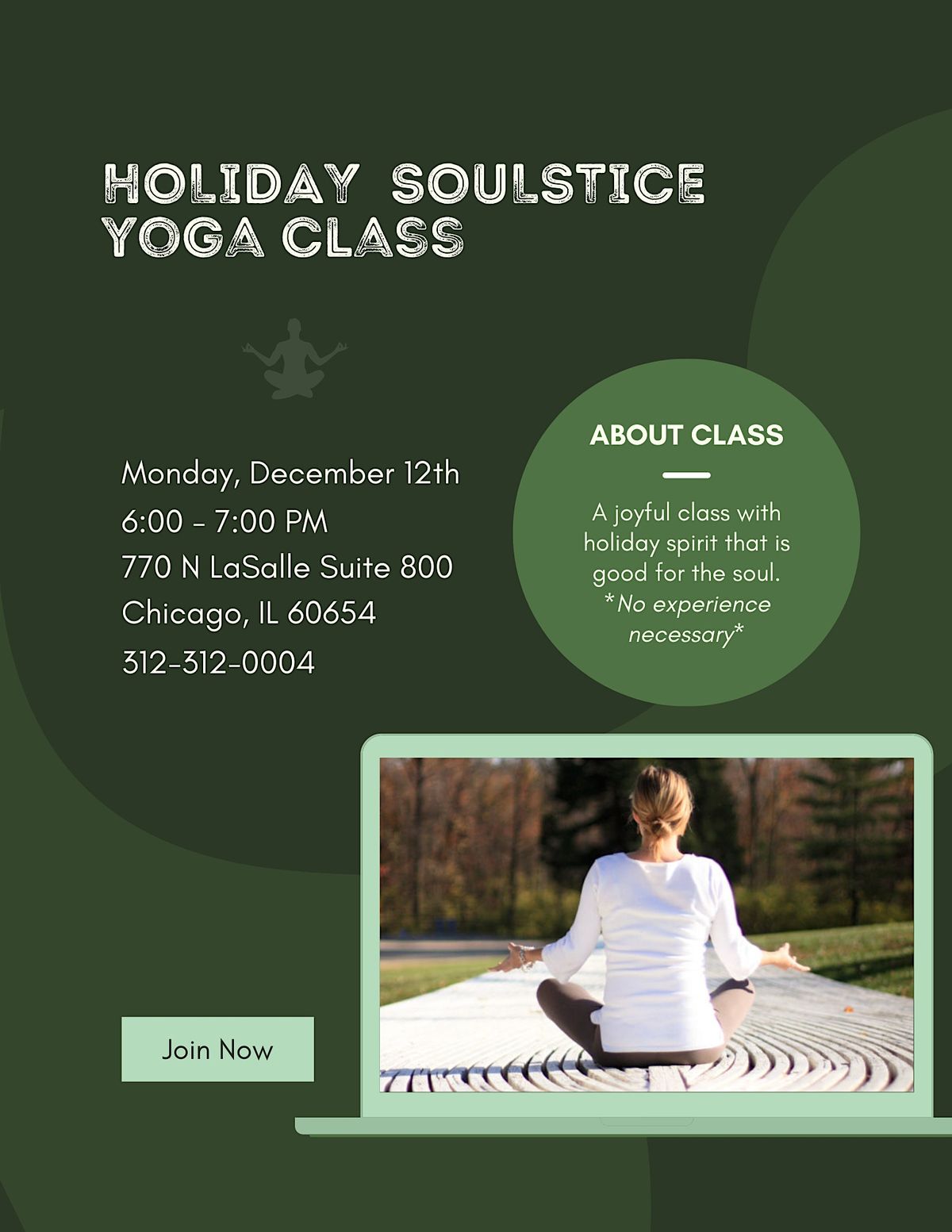 Holiday Soulstice Yoga Class