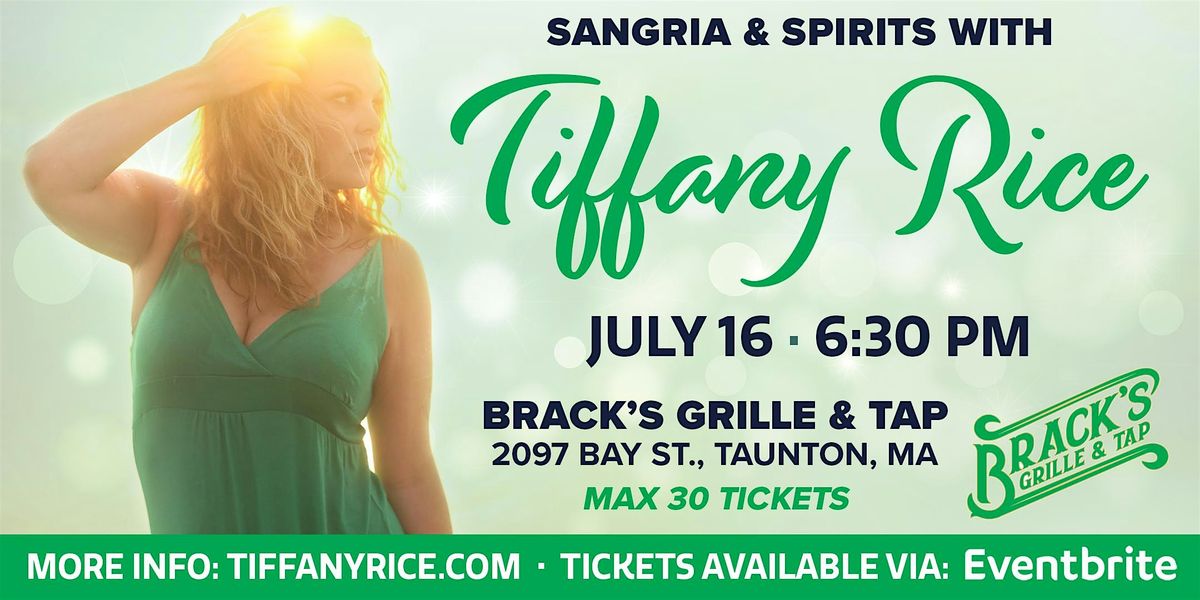 Sangria and Spirits with Tiffany Rice