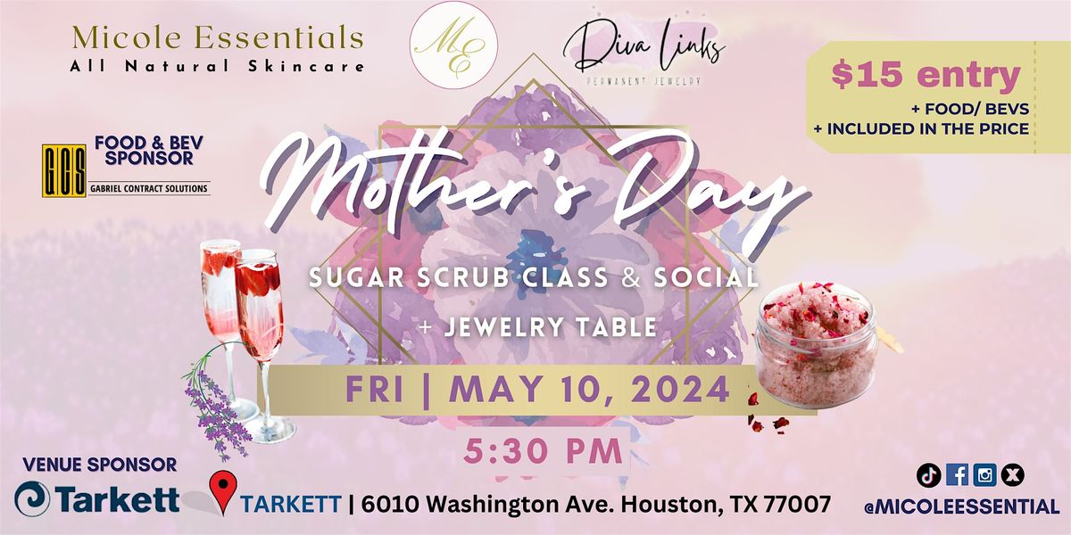 Mother's Day Sugar Scrub + Permanent Jewelry Class and Social