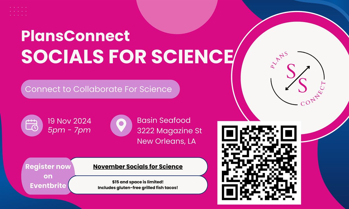 Socials for Science in November