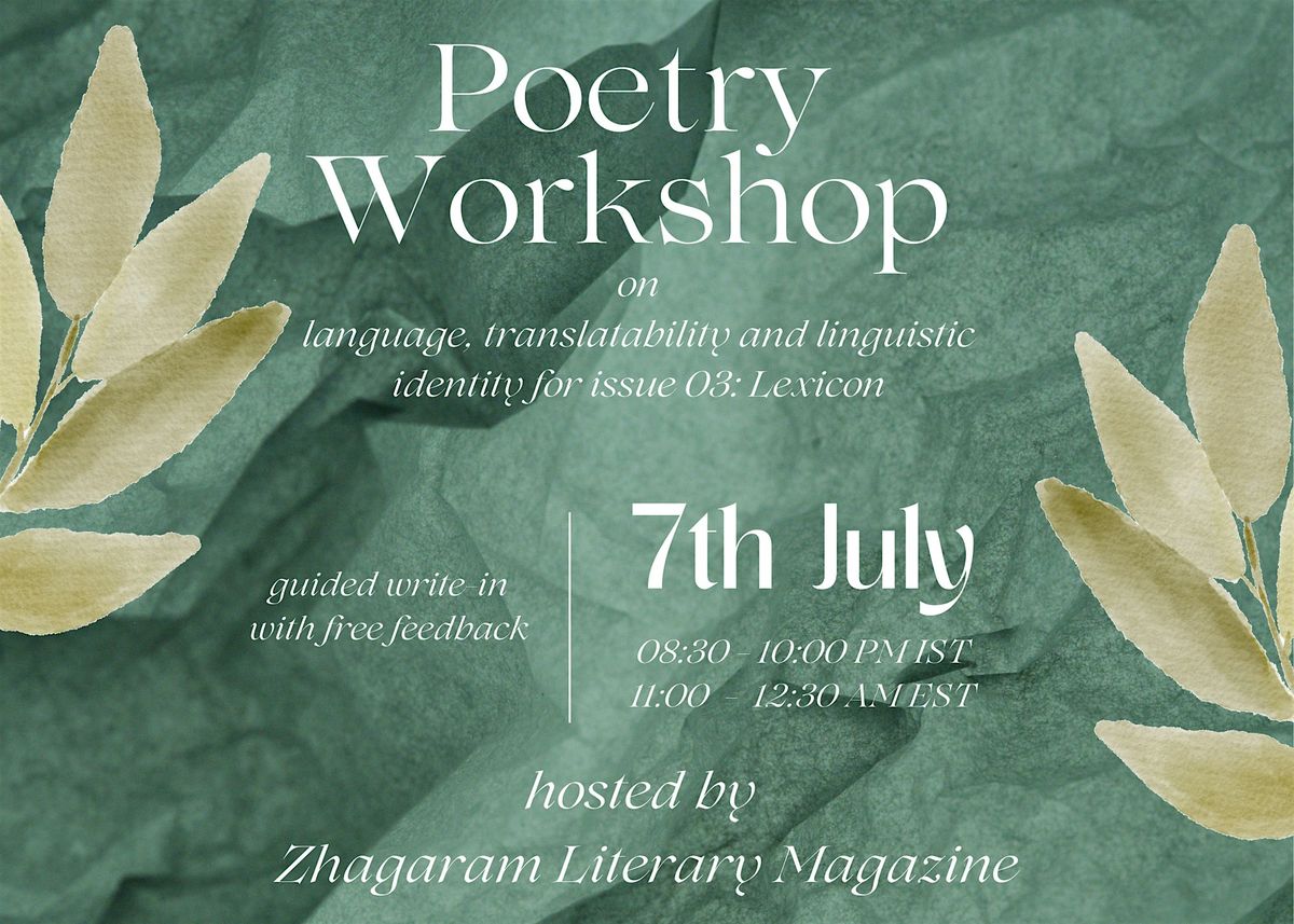 Issue 03: Lexicon Poetry Workshop