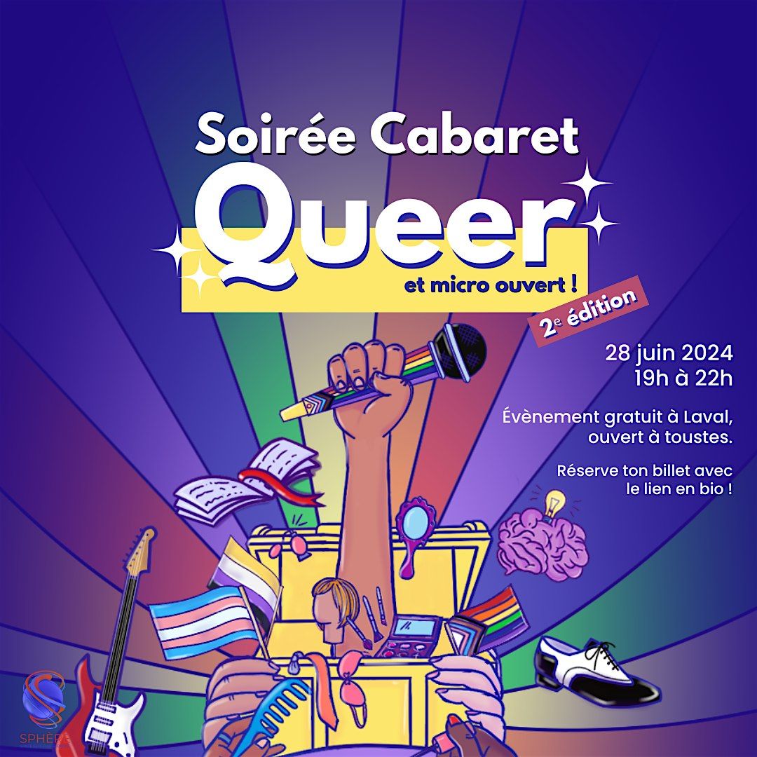 Cabaret queer et micro ouvert LGBTQ+