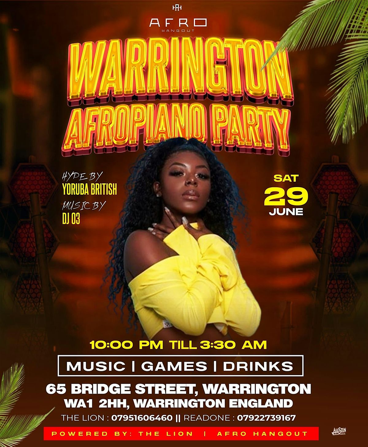 WARRINGTON - Afro Hangout (AFROPIANO PARTY ) SAT, 29th JUN 2024.