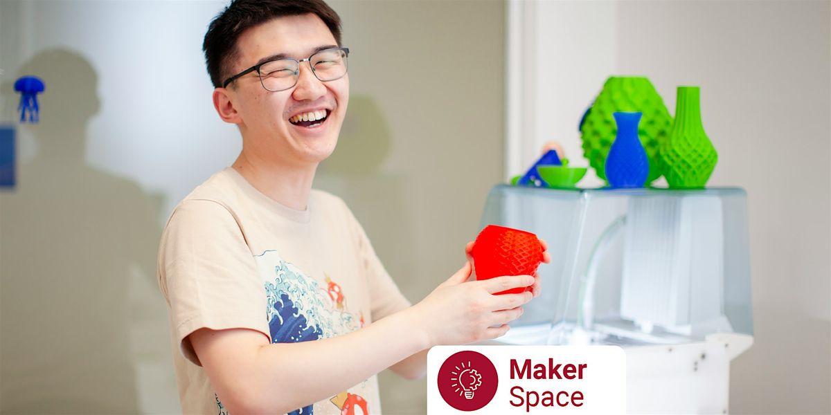 Maker Space: Intro to 3D Design & Printing  (15+years)