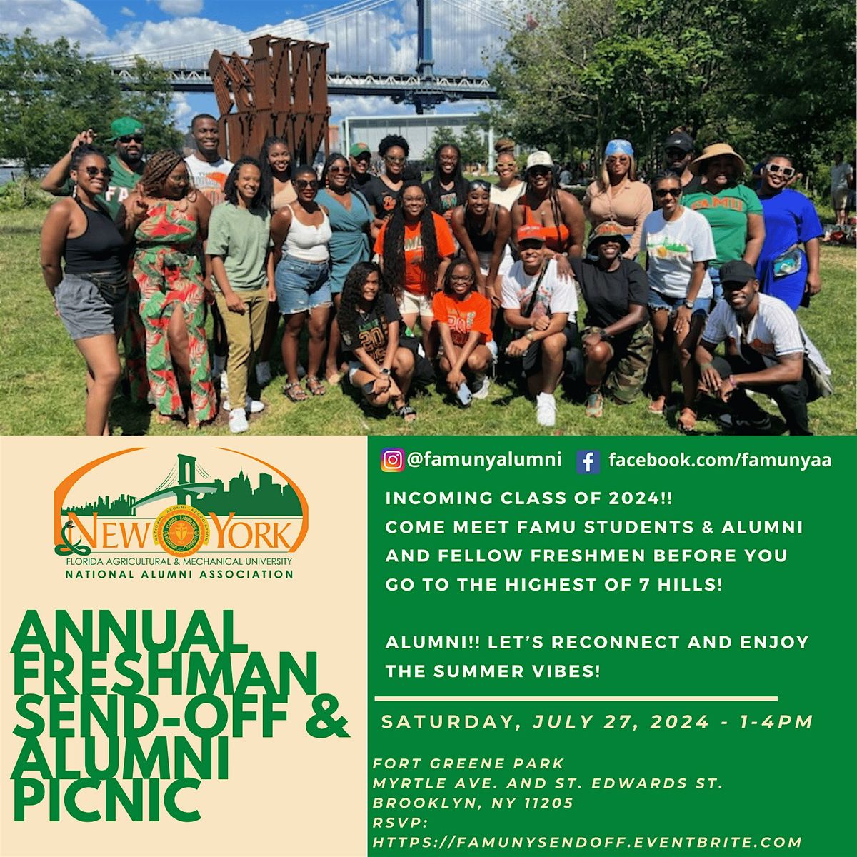 FAMU NY ALUMNI ANNUAL FRESHMAN SEND OFF & ALUMNI PICNIC