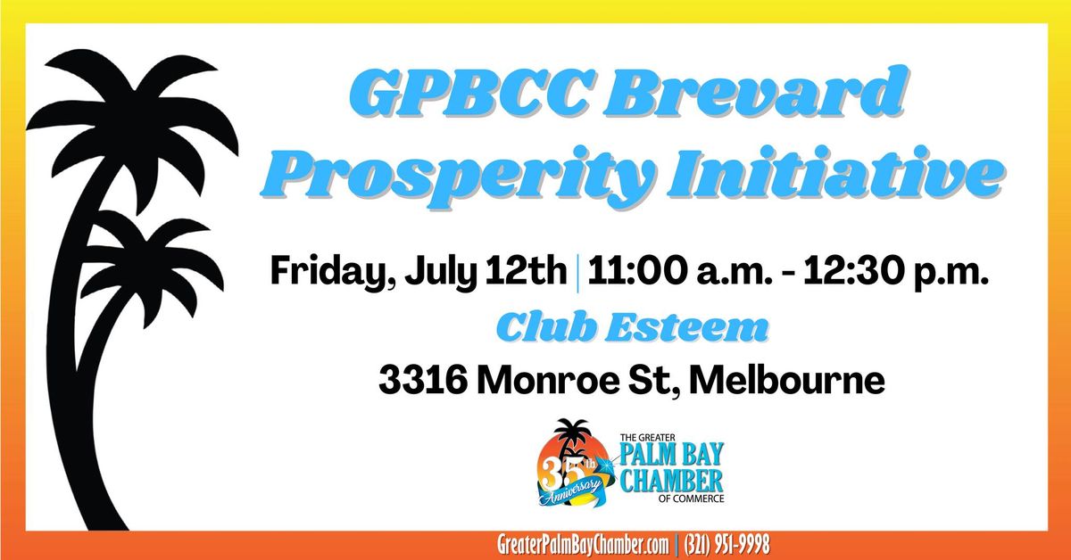GPBCC Brevard Prosperity Initiative