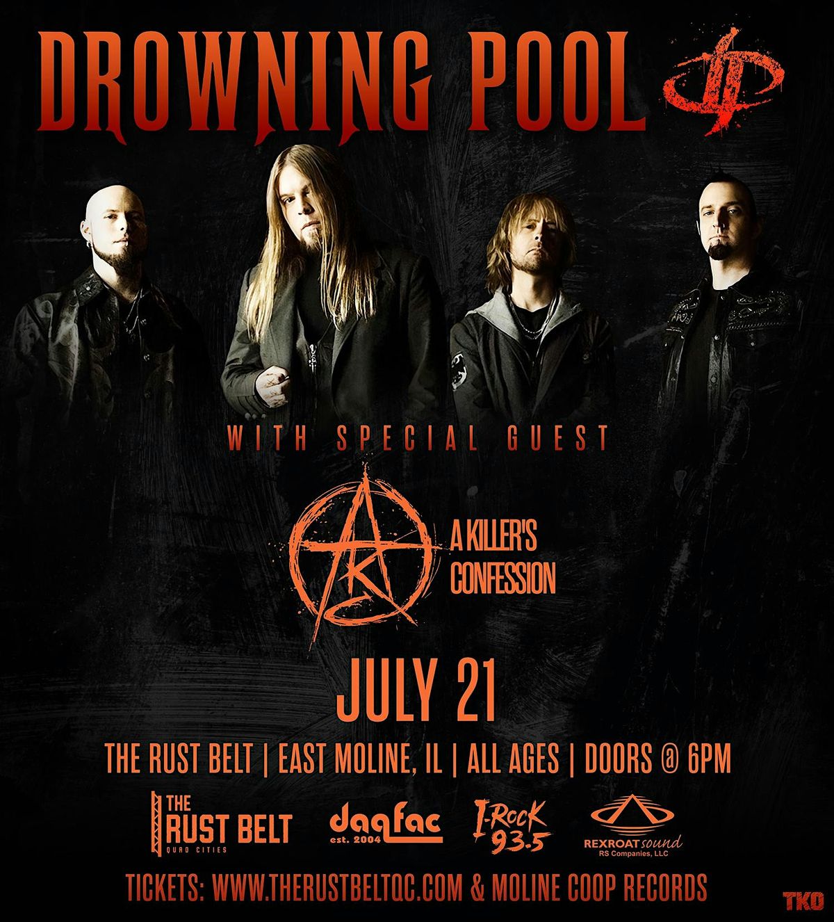 Drowning Pool at The Rust Belt