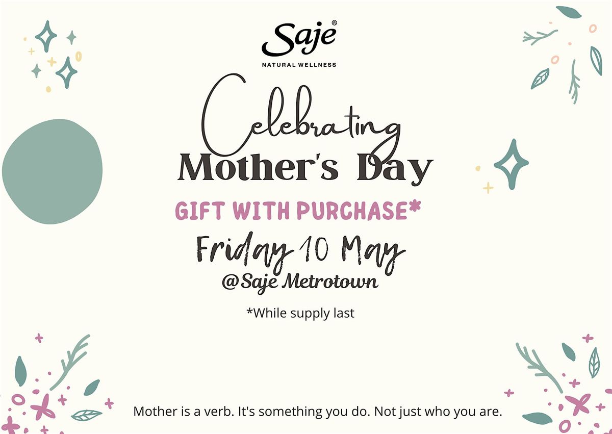 Saje Mother's Day Flower Market - "Shop & Support Local"