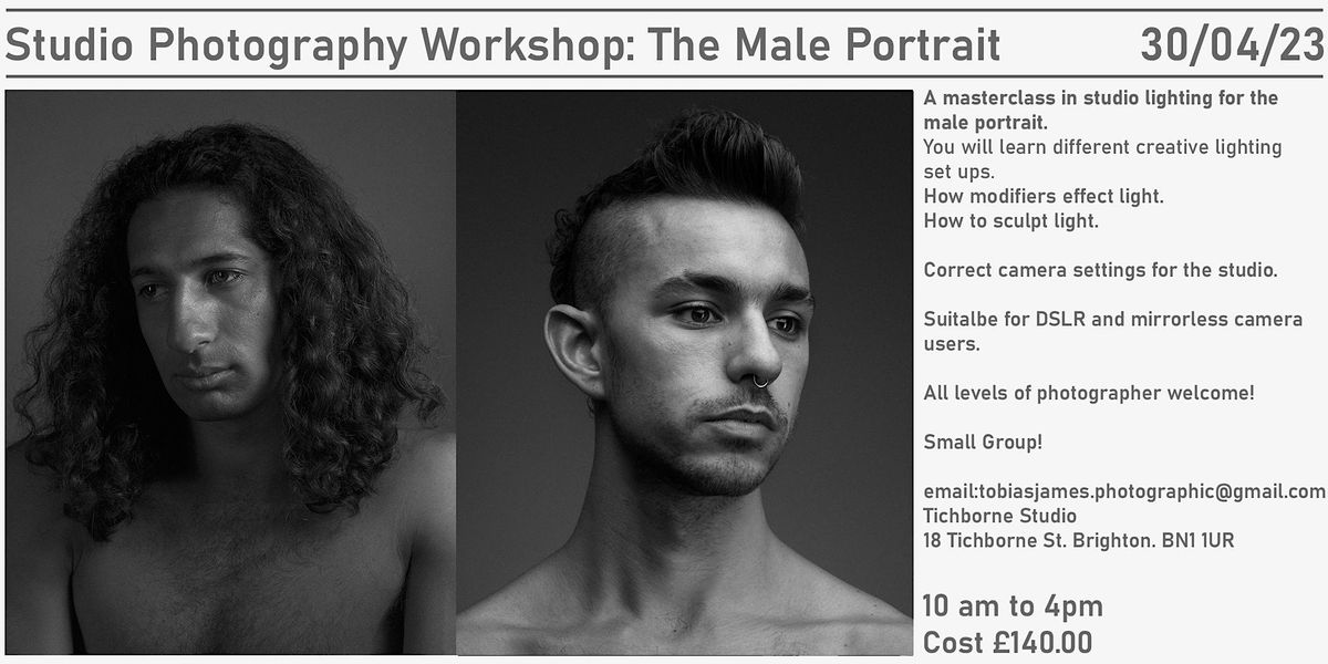 Studio Photography Workshop: The Male Portrait