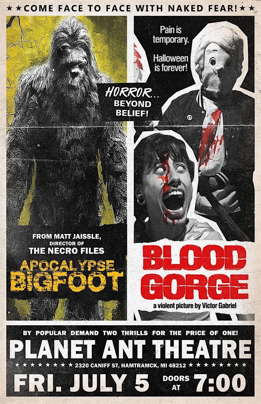 FILM | Blood Gorge & Apocalypse Bigfoot