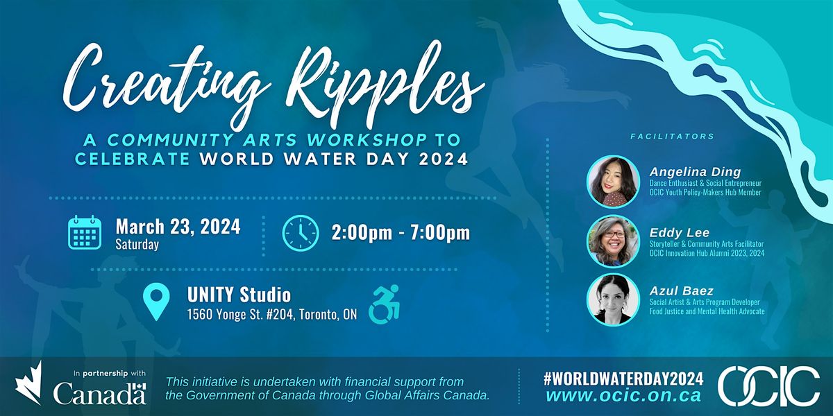 Creating Ripples: A Community Arts Workshop for World Water Day 2024 ...
