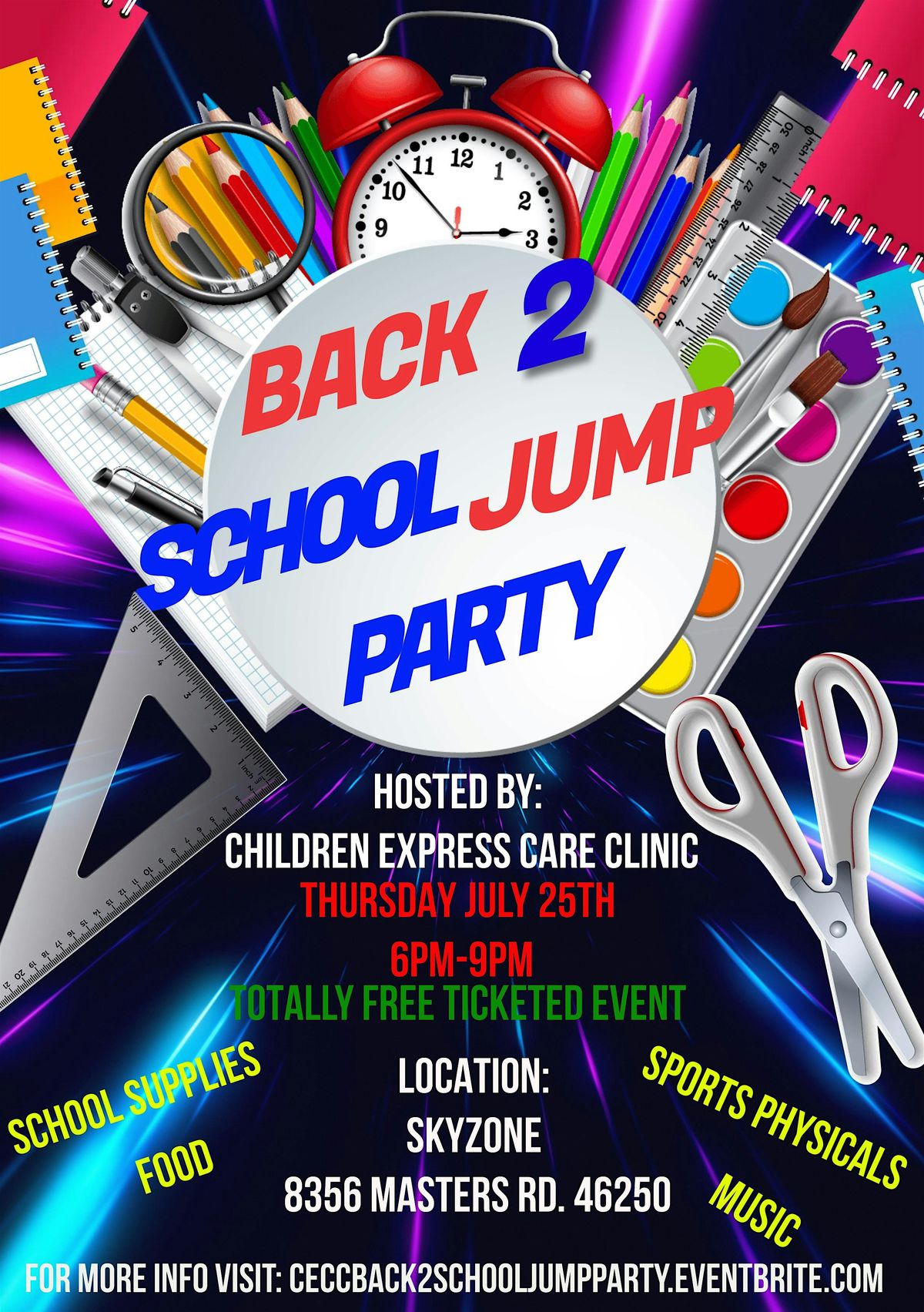 Children Express Care Clinic Back 2 School Jump Party