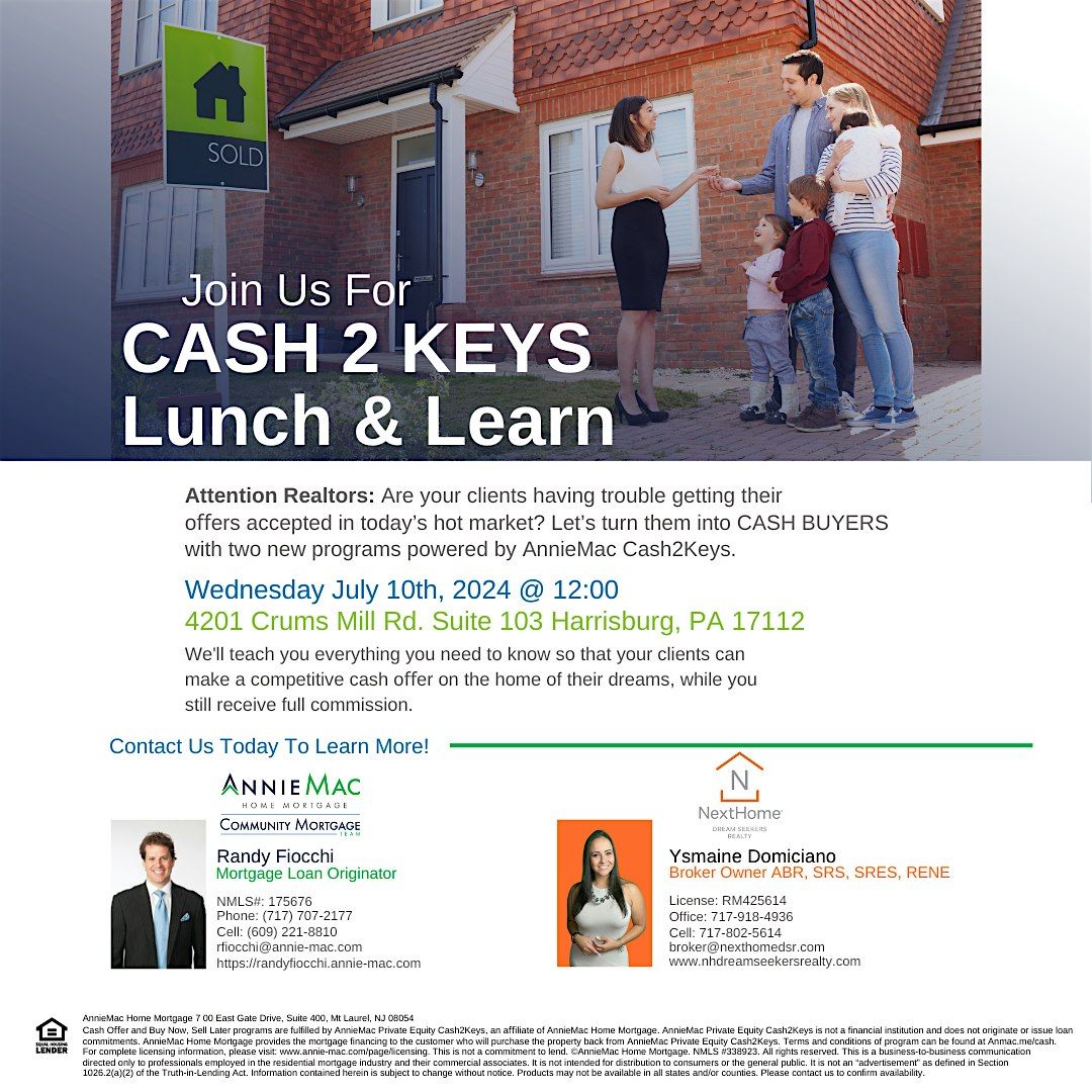Realtor Lunch & Learn - Turn Your Clients Into Cash Buyers