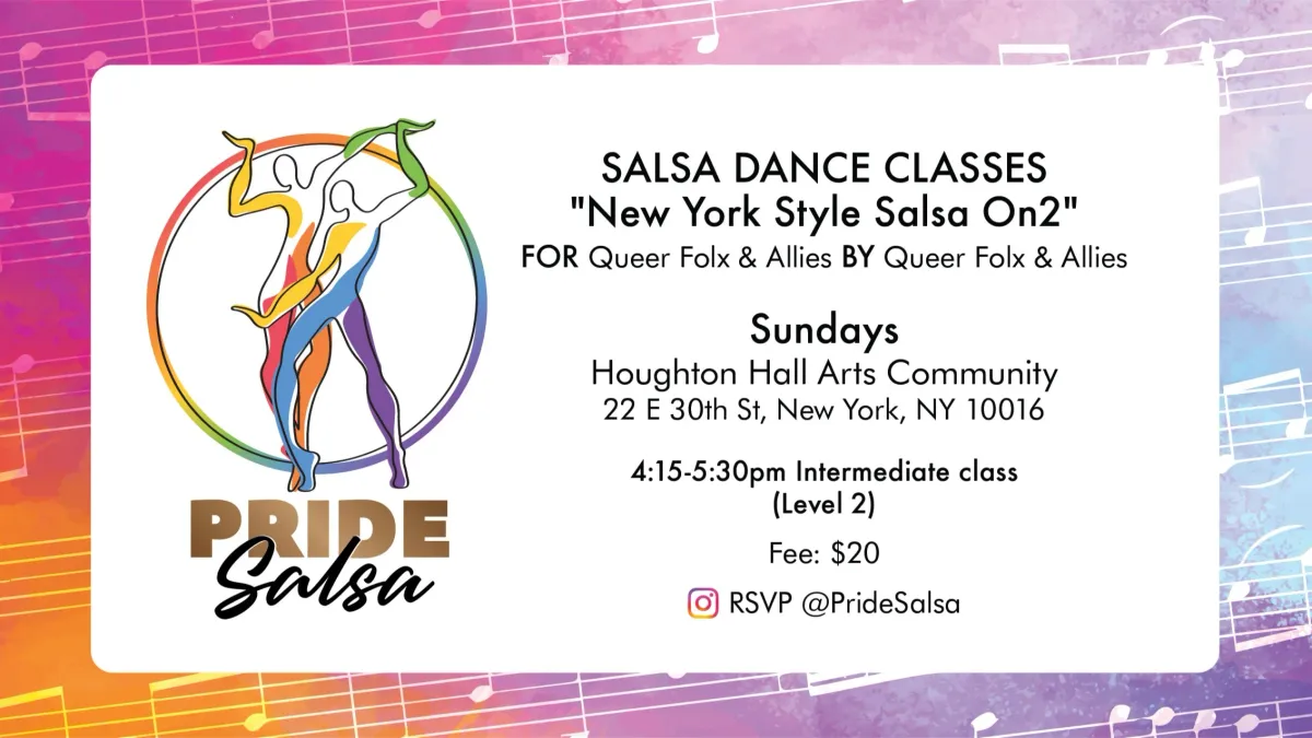 Queer Salsa Classes for Intermediate dancers on Sundays
