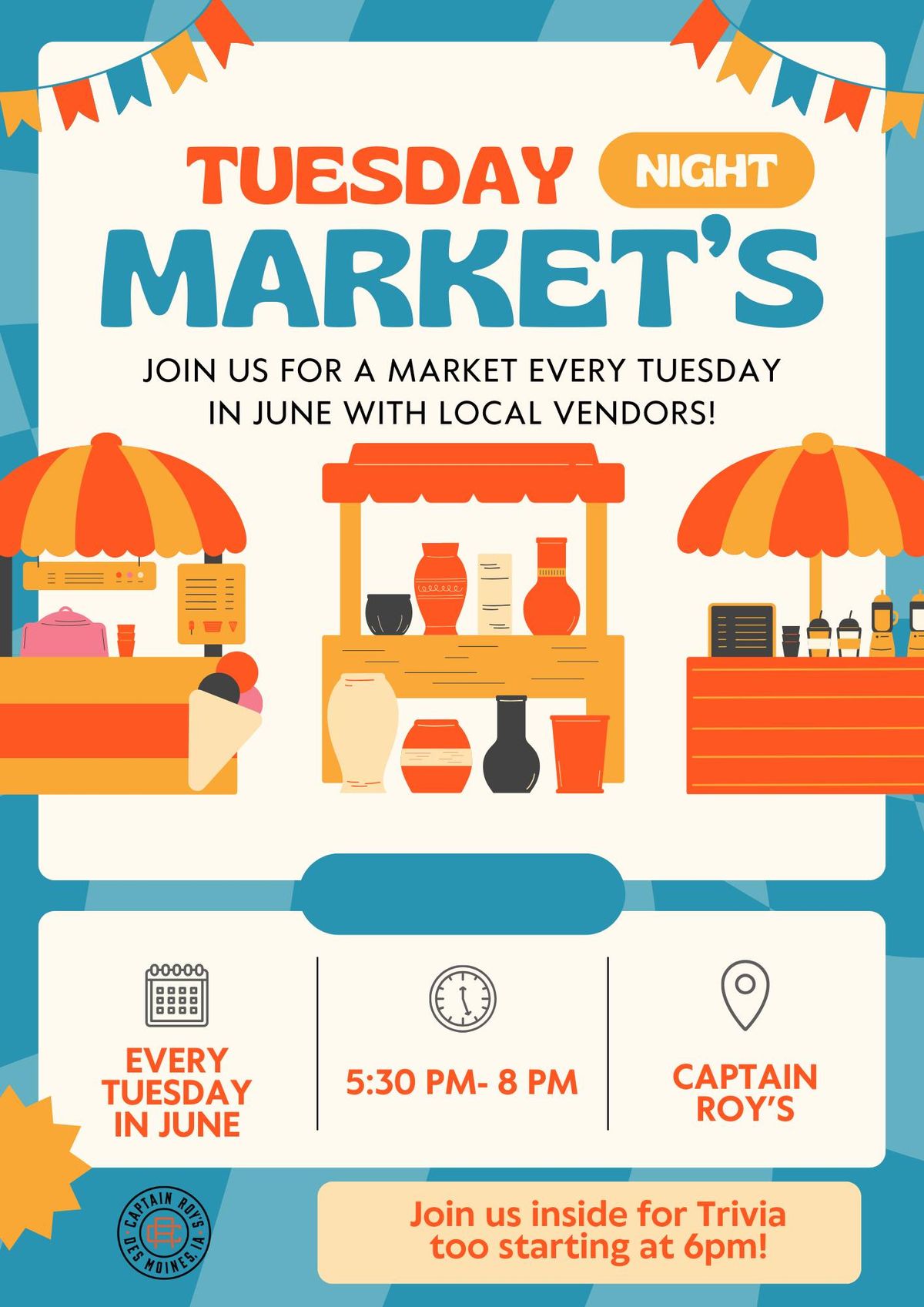 Tuesday Night Market's in June! 