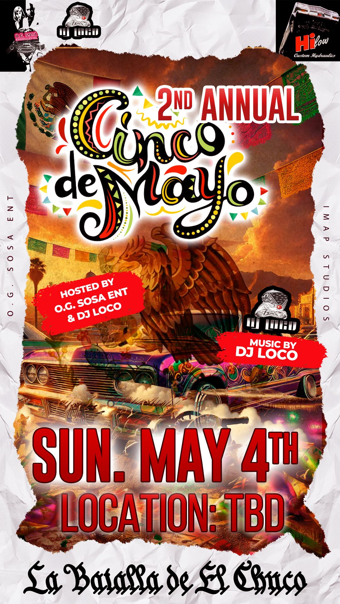 The 2nd Annual Cinco de Mayo Lowrider Car Show: La Batalla de El Chuco