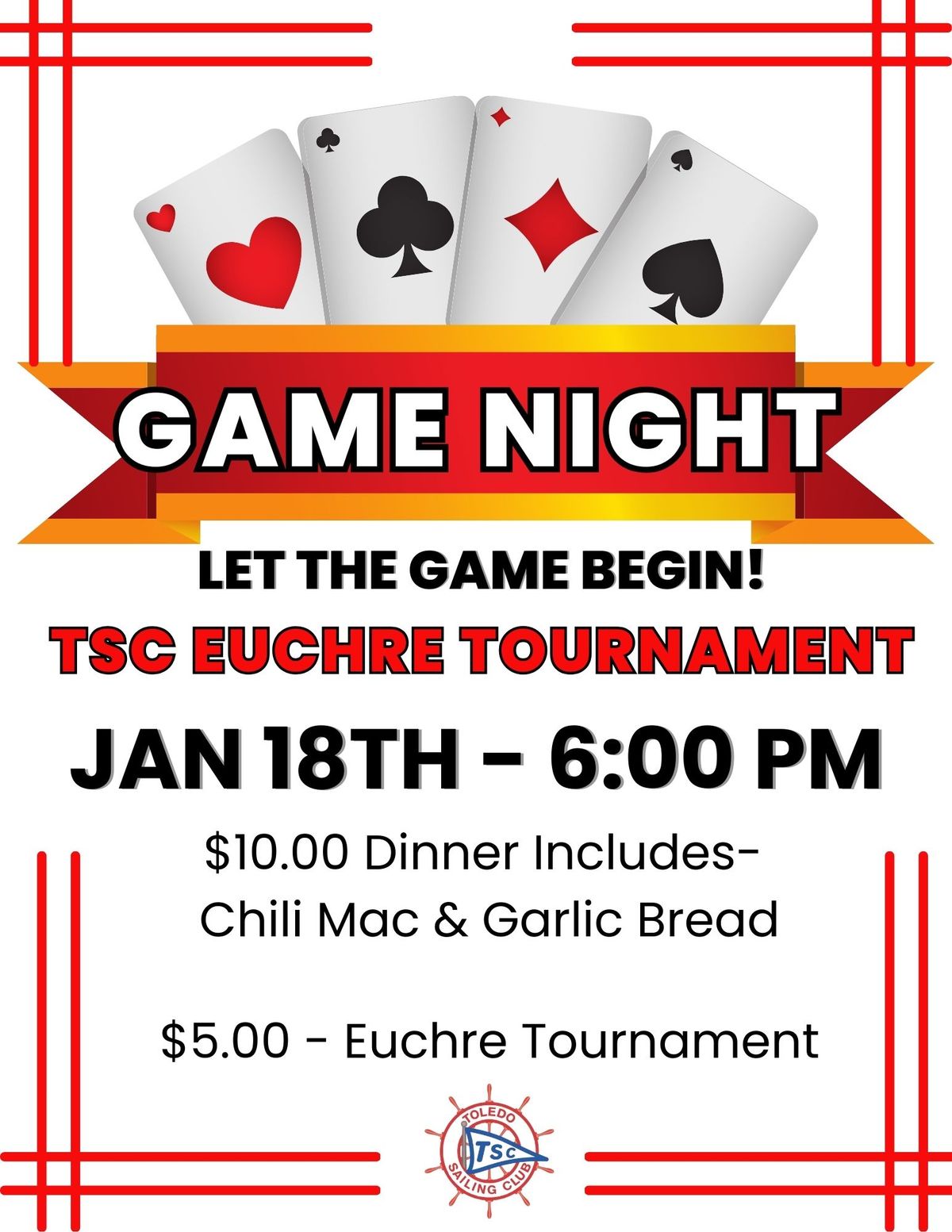 TSC GAME NIGHT - (Not a public event)