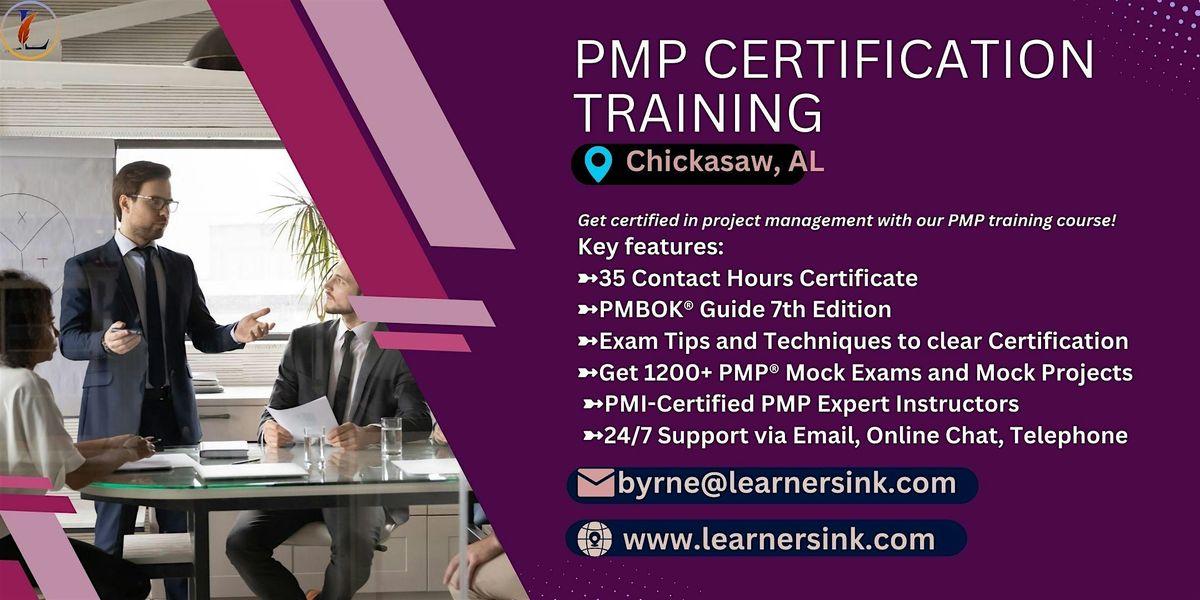 PMP Exam Prep Bootcamp In Chickasaw, AL