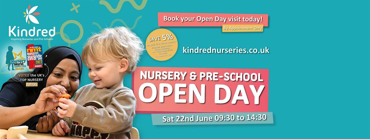 Kindred Shortlands Nursery & Pre-School Open Day - 22nd June 2024