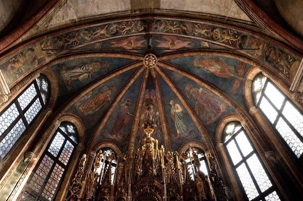 Visita al cantiere di restauro nella cappella di San Tarasio