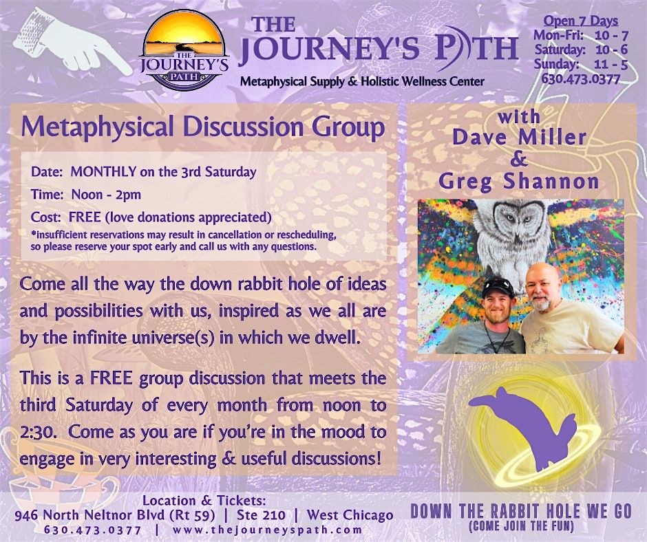 FREE Metaphysical Discussion Group