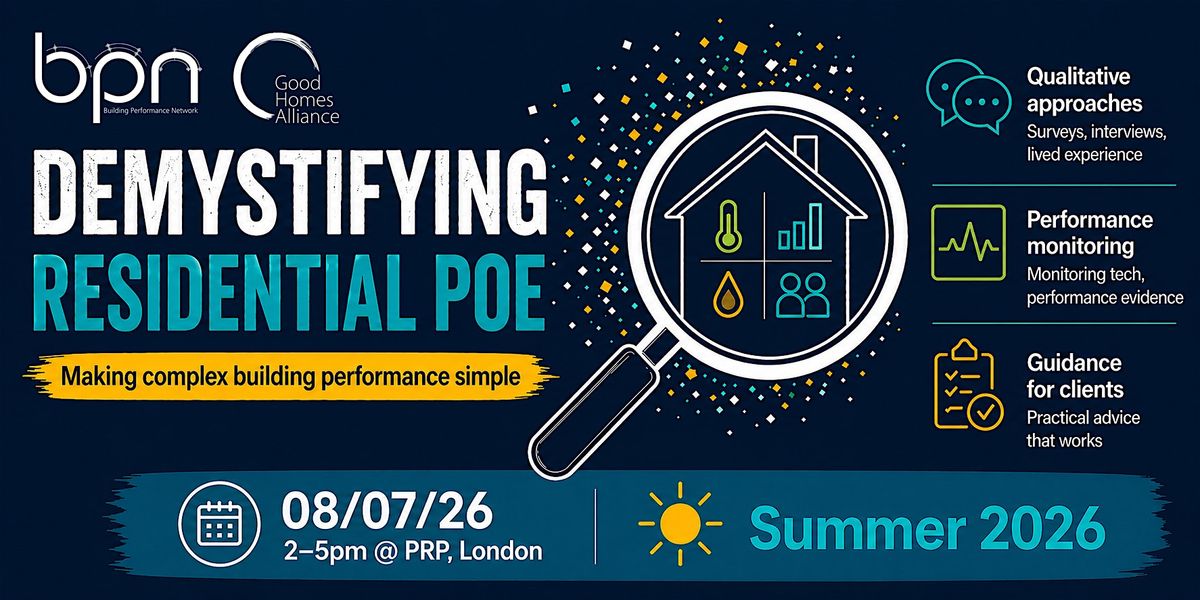 'Demystifying Residential POE' - GHA\/BPN 2026 Summer Symposium