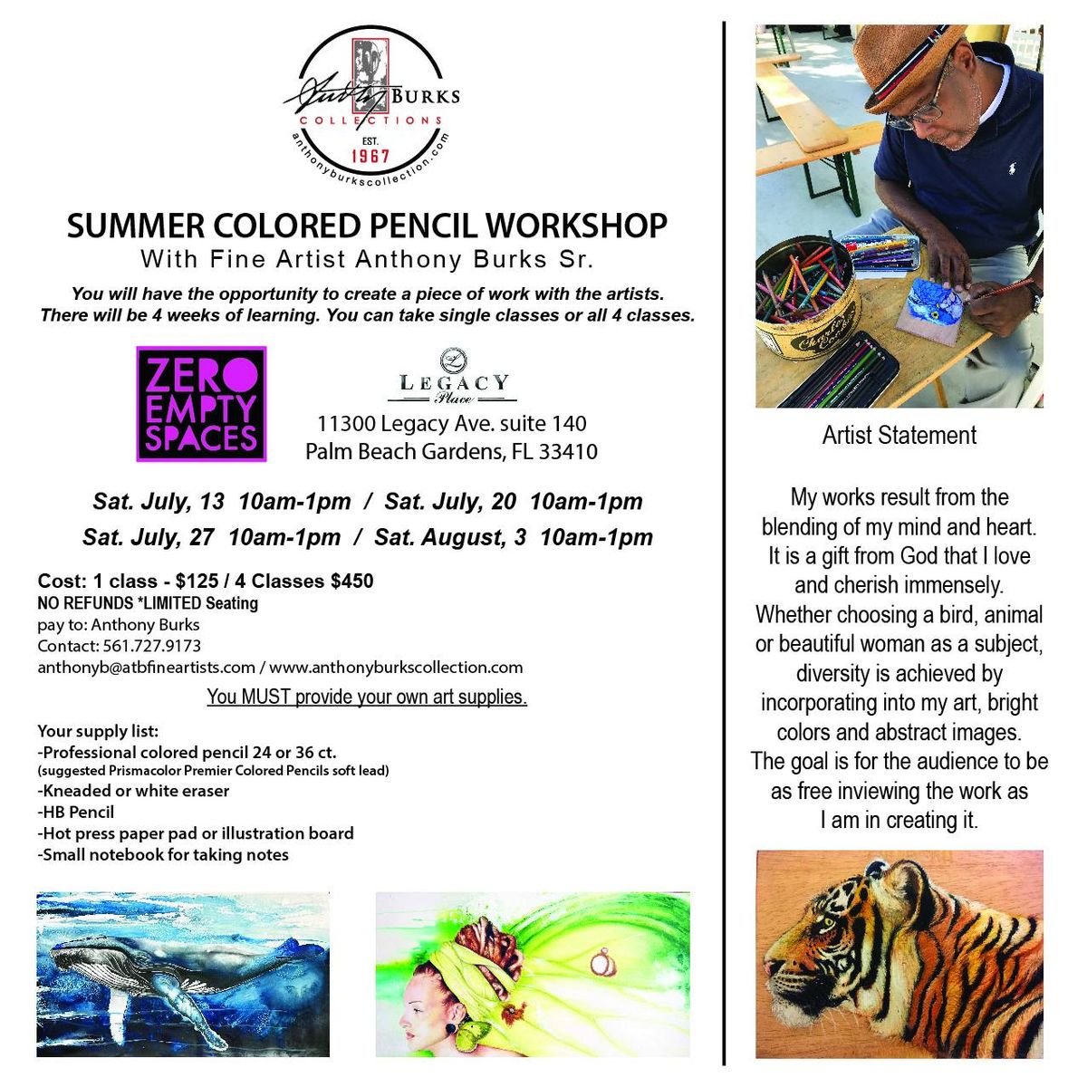 Summer Color Pencil Workshop