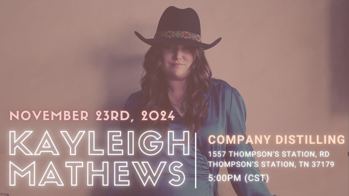 Kayleigh Mathews Live @ Company Distilling