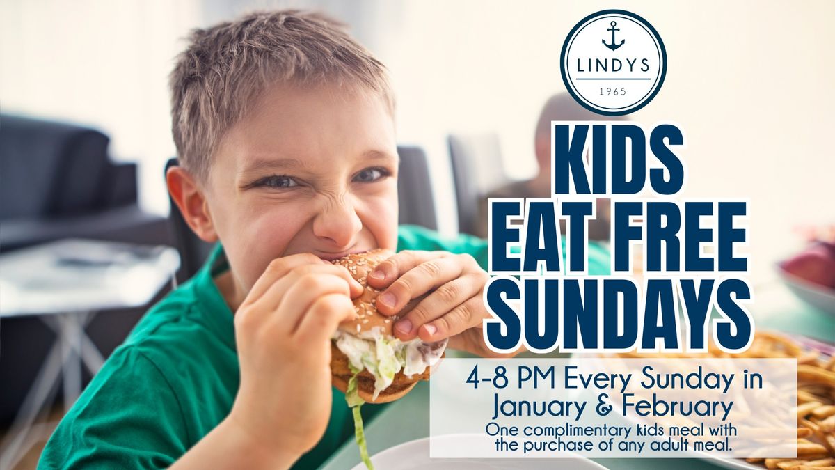 Kids Eat Free Every Sunday This January & February!