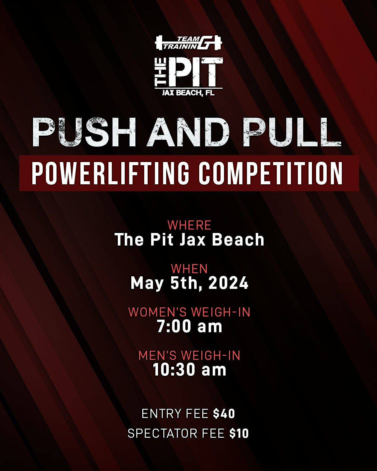 Push and Pull Powerlifting Competition