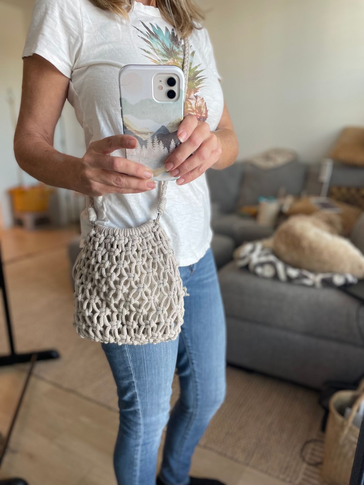 Macrame Class Crossbody Bag 