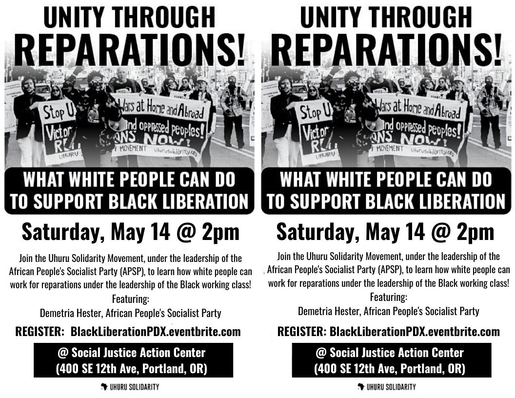 Day of Reparations: Building a new world