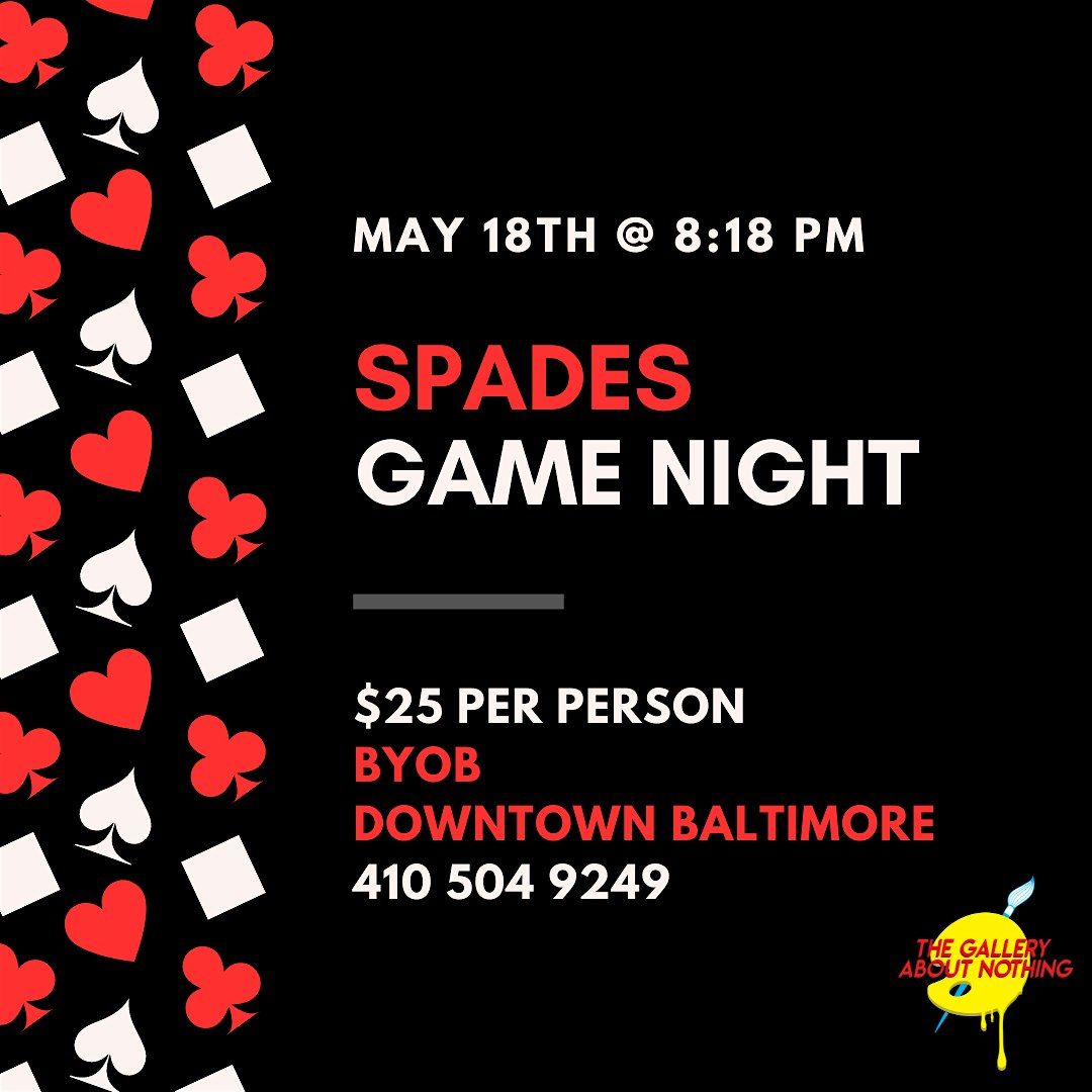 Spades Game Night @ The Worlds First Mini Hip-Hop Museum