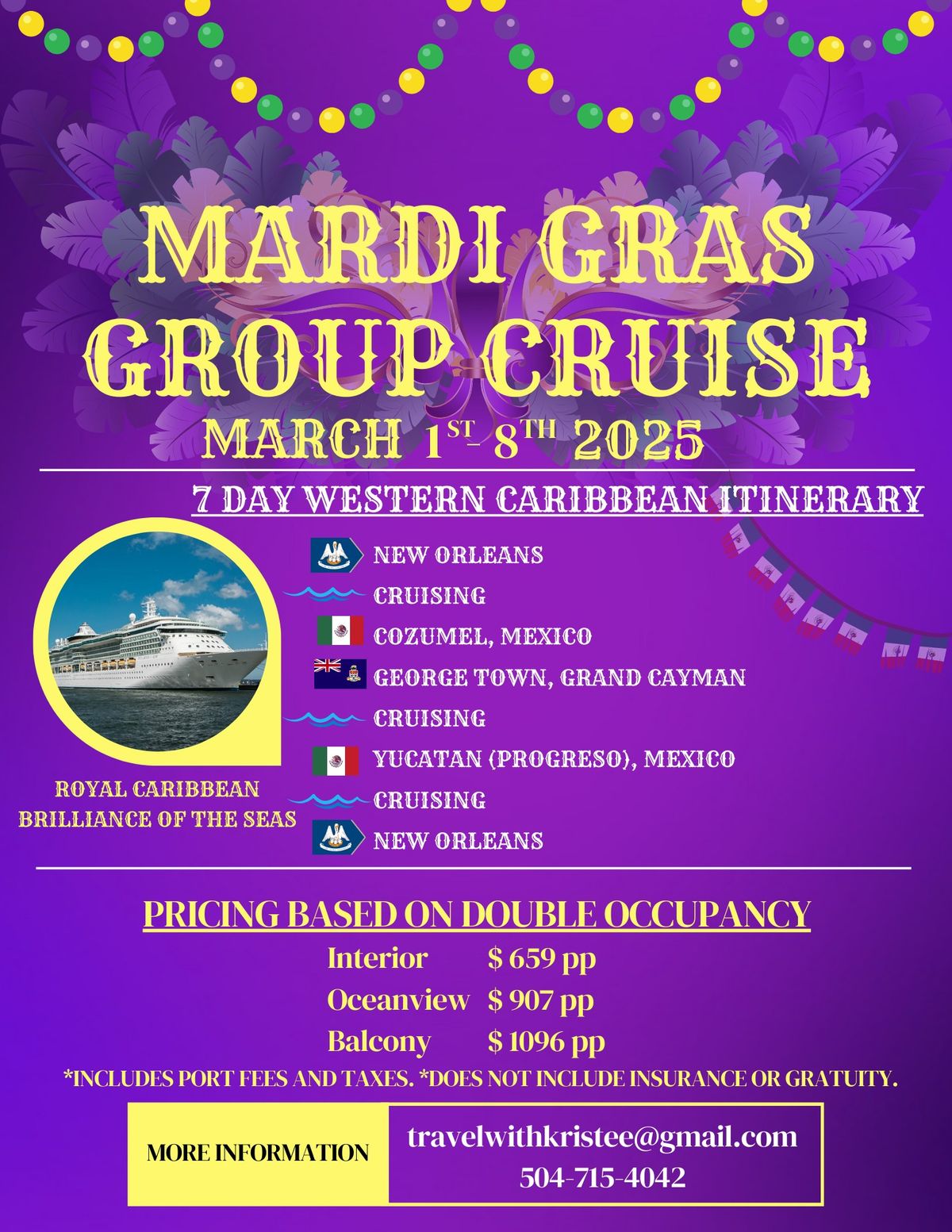 Mardi Gras 2025 Group Cruise