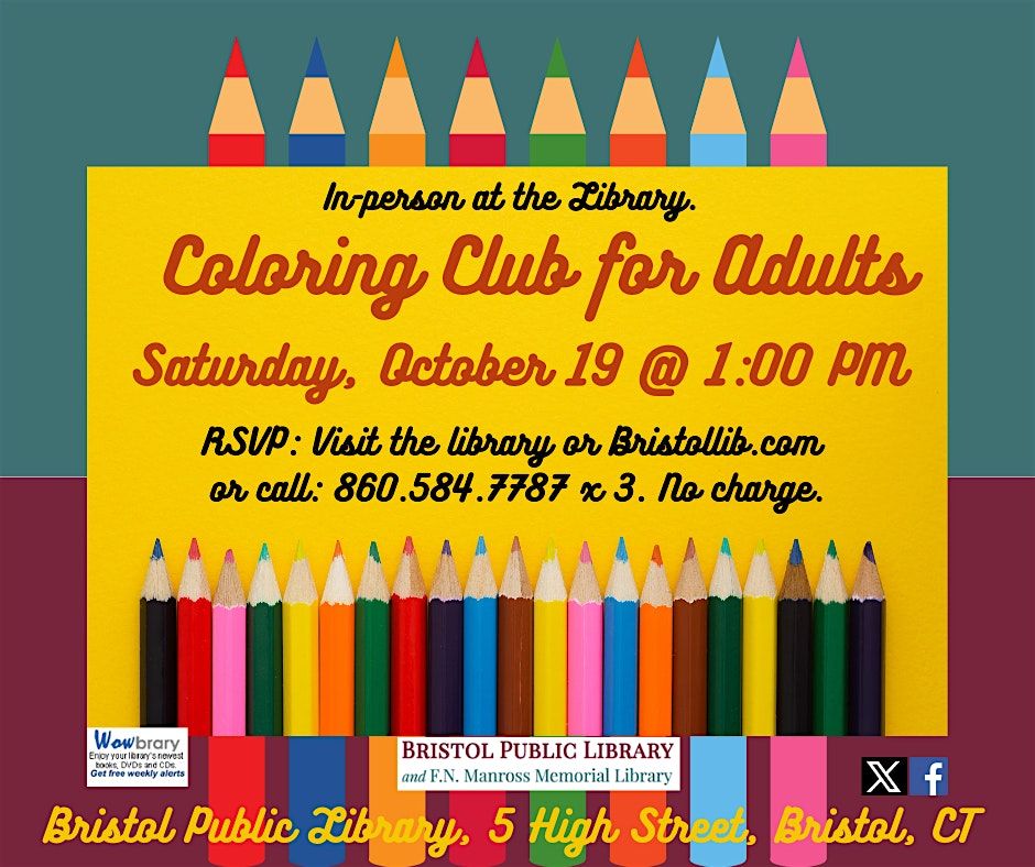 Coloring Club for Adults