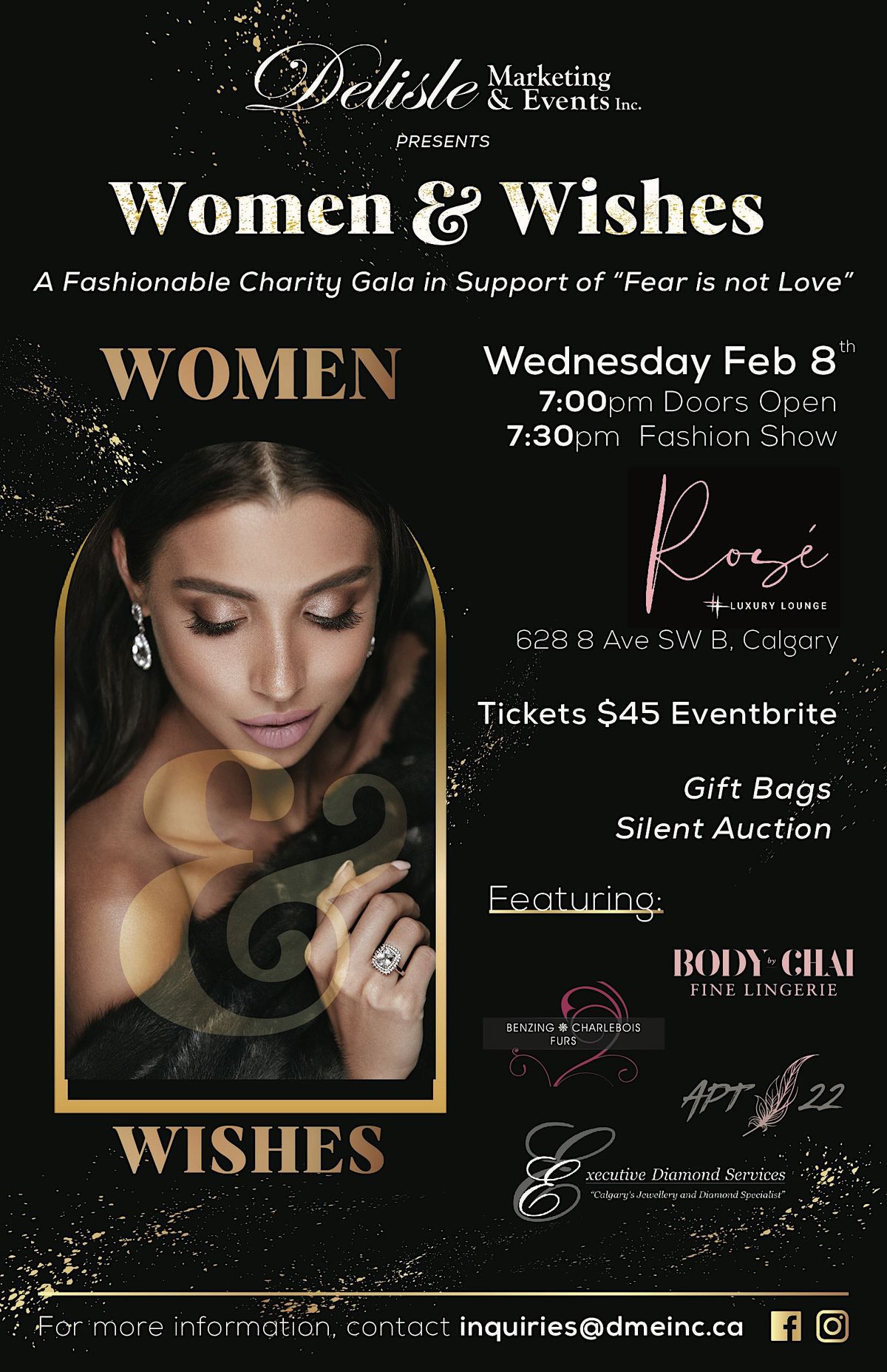 Women & Wishes "fashionable charity gala", Rosé Luxury Lounge, Calgary