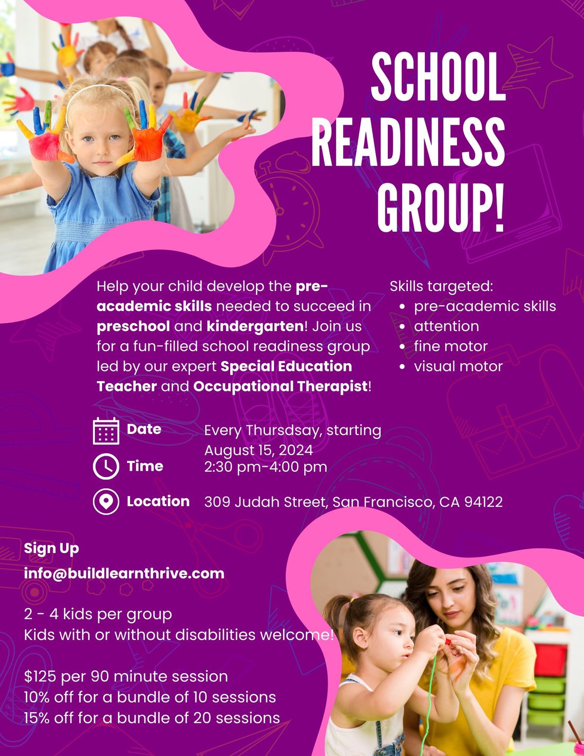 School Readiness and Social Skills Groups