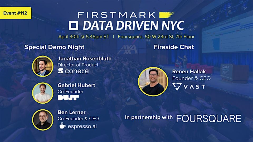 Data Driven NYC with VAST, Cohere, Dust & Espresso AI