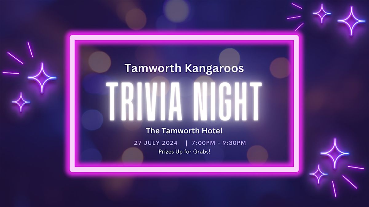 Tamworth Kangaroos Trivia Night 2024