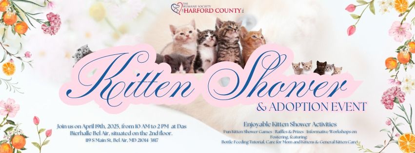 Kitten Shower & Adoption Event