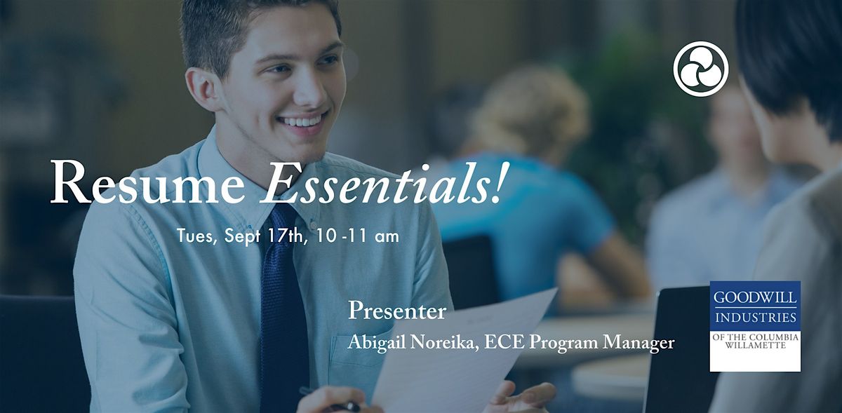 Get Ahead Event: Resume Essentials!