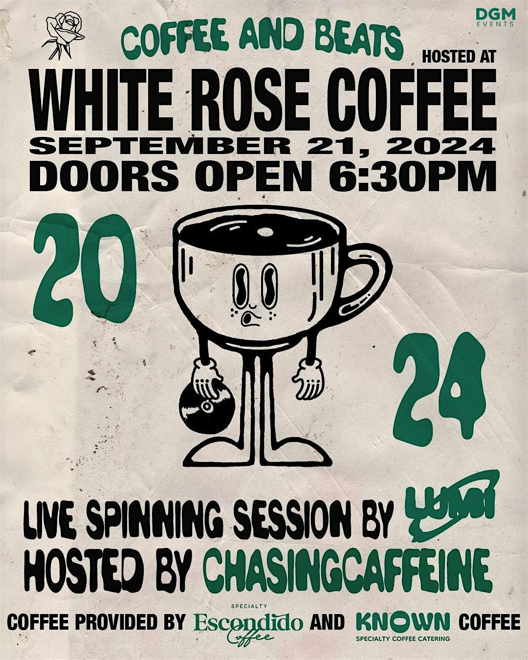 COFFEE + BEATS @ WHITE ROSE